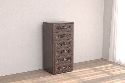 Комод 6 ящиков КЭТ-4, венге 