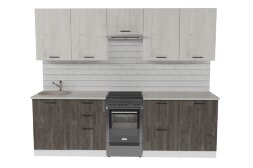 Кухонный гарнитур Сиена мега, 250 см