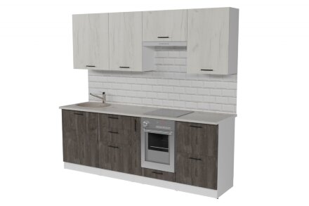 Кухонный гарнитур Сиена компакт, 220 см  