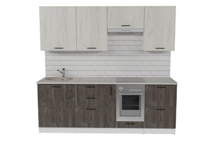 Кухонный гарнитур Сиена компакт, 220 см  