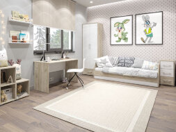 Модульная детская Оливия, Серый дуб/Белый (Композиция 1)